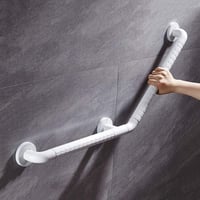 Mâner de sprijin unghiular FuAo 135° pentru vârstnici și persoane cu dizabilități – Bară de siguranță din oțel inoxidabil și PVC pentru baie și toaletă, 40x40 cm 1