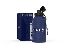Nerezová fľaša na vodu Fuel24 1,3 l a 2,2 l – veľká športová fľaša bez obsahu BPA, odolná voči vytekaniu, ideálna do posilňovne aj na voľný čas 1