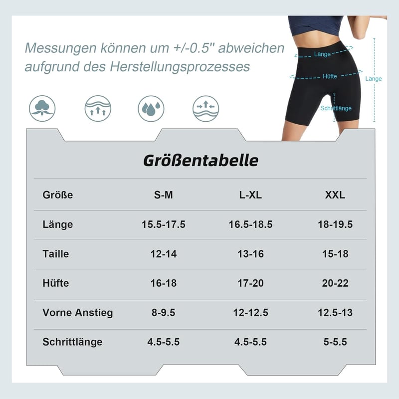 FuelMeFoot Női Magasderekú Kerékpáros Rövidnadrág - Légáteresztő Fitness Leggings Edzéshez, Jógához, Sporthoz - Fekete