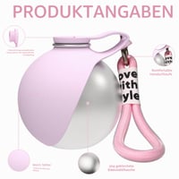 Sticlă de Apă pentru Câini FUFRE, 285 ml, din Oțel Inoxidabil, Portabilă, Antiscurgere, cu Bol din Silicon Pliabil, pentru Drumeții și Camping (C) 3