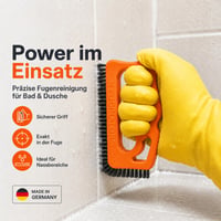 Perie pentru rosturi Fuginator - pentru curățarea rosturilor dintre plăcile de faianță și gresie din baie, toaletă și bucătărie - perie pentru curățarea suprafețelor de perete și pardoseală 4