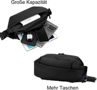 Fuititu vízálló férfi válltáska állítható pánt 4