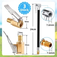 FUKPO Szelep Hosszabbító Autó Pumpa Adapter Kompresszor Tömlő 24cm 2