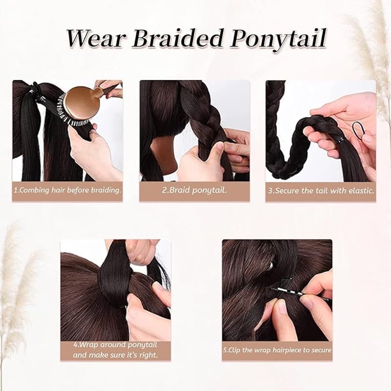 Fulang Hair 2 darabos fonott farok hosszabbítás szintetikus hajból