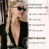 Fulang Hair 2 darabos fonott farok hosszabbítás szintetikus hajból 3
