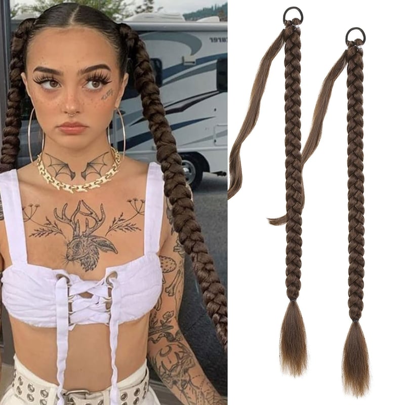 Fulang Hair 2 darabos fonott farok hosszabbító szintetikus hajból