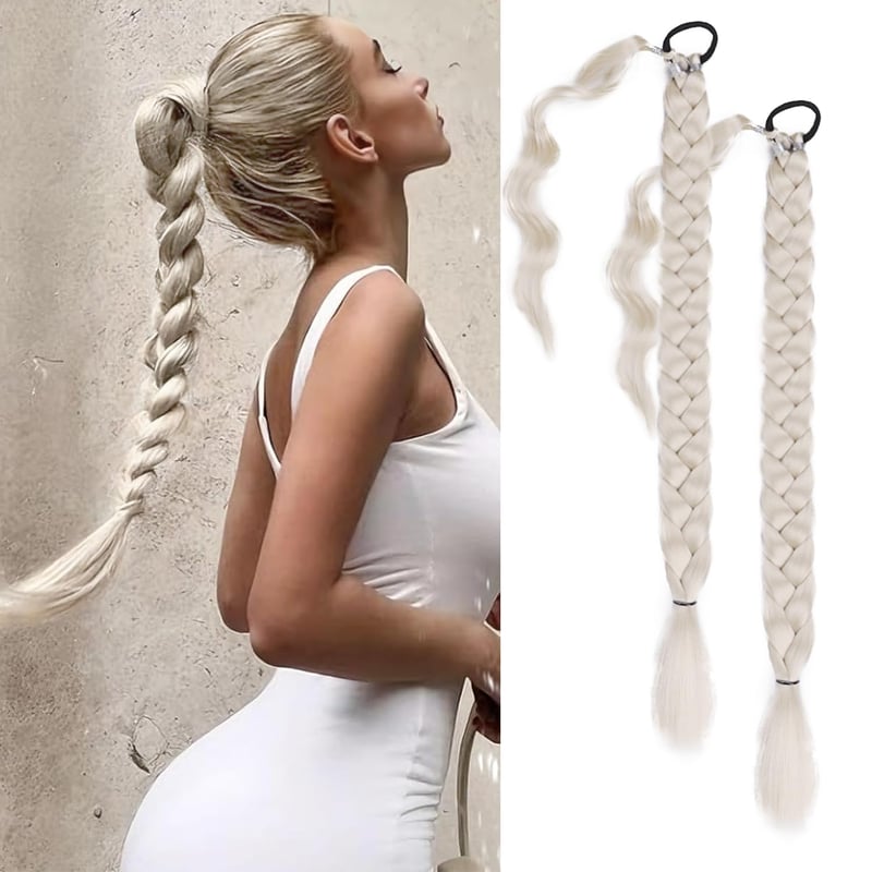 Fulang Hair 2 darabos fonott farok hosszabbító szintetikus hajból, hajgumival