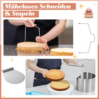 Fulasofia 40 részes tortadekoráló készlet állítható tortaformával és kiegészítőkkel 4