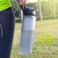 Športová fľaša FULDENT 1 liter bez obsahu BPA s protišmykovým pogumovaným úchopom na bicykel, do voľného času, do školy a do fitka 6