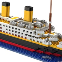 FULHOLPE Titanic 1860 darabos építőkocka szett, mikro diamond hajómodell 6