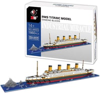 FULHOLPE Titanic 1860 darabos építőkocka szett, mikro diamond hajómodell 2