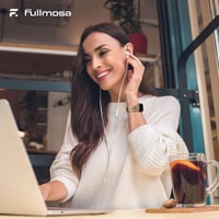 Fullmosa acél csere szíj Apple Watch 42/41/40/38 mm Series 1-11/SE, 5 láncszemes - rozéarany 6