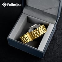 Brățară Fullmosa din oțel inoxidabil pentru Apple Watch 38 40 41 mm, culoare auriu, cu carcasă de protecție inclusă, compatibilă cu seriile SE 9 8 7 6 5 4 3 2 1 7