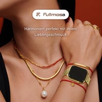 Fullmosa Slim kovový remienok pre Apple Watch 42 mm 41 mm 40 mm 38 mm kompatibilný so SE Series 11 10 9 8 7 6 5 4 3 2 1 remienok z nehrdzavejúcej ocele tenký iWatch remienok zlatý 2