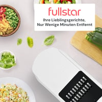 Fullstar 6 az 1-ben zöldségvágó mandolin fehér - gyors szeletelő, reszelő és julienne vágó 10