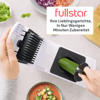 Fullstar PRO 4-v-1 krájač zeleniny a špiralizér - krájač cibule, kockovač na zemiaky, uhorky, ovocie, biely, kuchynský pomocník 9