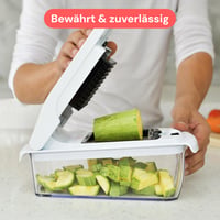 Fullstar PRO 4-v-1 krájač zeleniny a špiralizér - krájač cibule, kockovač na zemiaky, uhorky, ovocie, biely, kuchynský pomocník 8