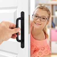 Fulushouxi 2db Csúszóajtó Fogantyú 160mm Rozsdamentes Acél Fekete 4