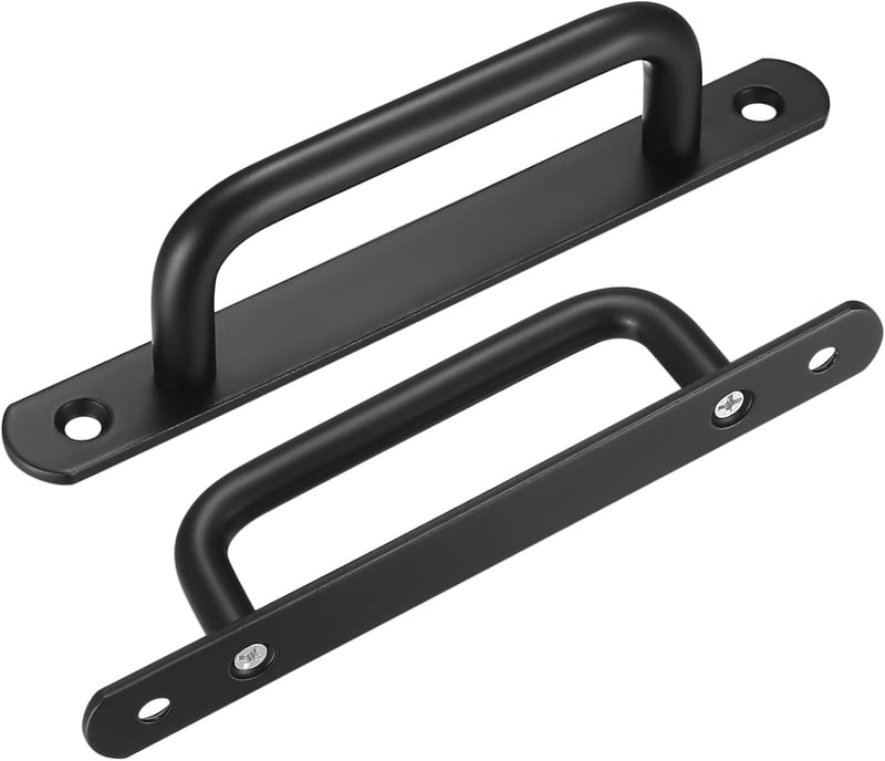 Fulushouxi 2db Csúszóajtó Fogantyú 160mm Rozsdamentes Acél Fekete