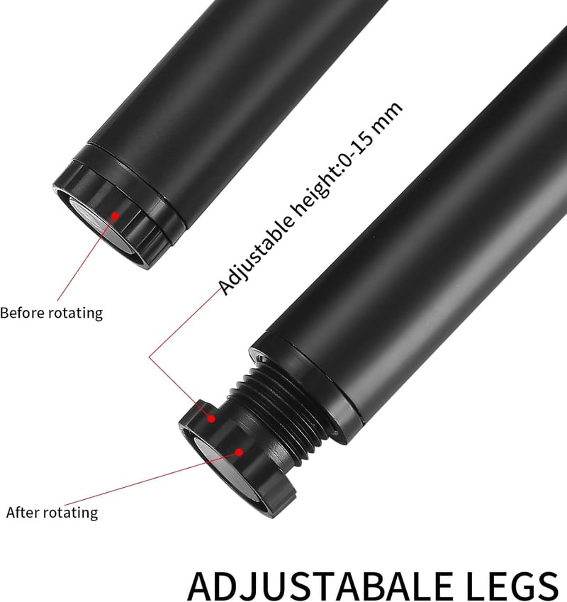 Fulushouxi 4 db fém bútor láb 20 cm állítható kanapé asztal szék támaszláb