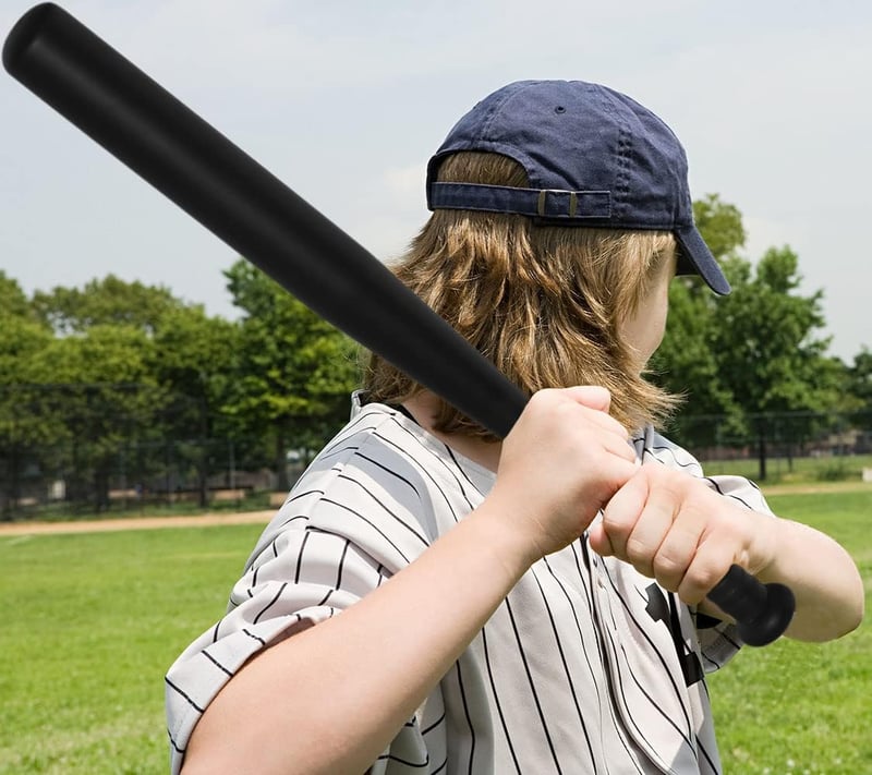 Fulusor Baseball ütő 30 hüvelykes fekete baseballütő edzéshez, kerti játékhoz