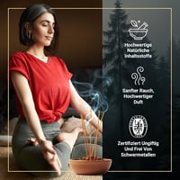 Fumino Masala Agarbatti Füstölő Pálca Szett - Kézműves Meditációs Illatpálca 84 db - 84 Stäbchen, The Essentials Package 3