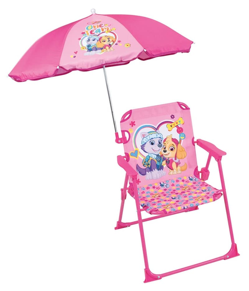 Fun House Mancs Őrjárat Stella Everest összecsukható gyerekszék napernyővel - 65 cm átmérő, 53x39x39 cm