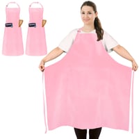 FunChaos 2 ks veľká zástera ružová, unisex kuchynská zástera s 2 vreckami, 99,8x89,9 cm, pre kuchárov, čašníkov, kaderníkov, na grilovanie 1