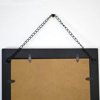 Funerom Falitükör Fa Kerettel 30x40cm Fekete Fürdőszoba Nappali 6