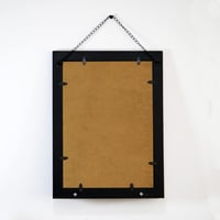 Funerom Falitükör Fa Kerettel 30x40cm Fekete Fürdőszoba Nappali 7