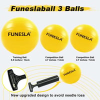 Funesla LED Roundnet szett világító hálóval, 3 labdával és pumpával 4