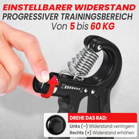 Set de 2 dispozitive de întărire a mâinilor și degetelor FUNFLEX, rezistență reglabilă 5-60 kg, inel pentru antrenarea antebrațului, fitness pentru mâini și degete 3