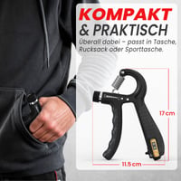 Set de 2 dispozitive de întărire a mâinilor și degetelor FUNFLEX, rezistență reglabilă 5-60 kg, inel pentru antrenarea antebrațului, fitness pentru mâini și degete 7
