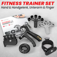 Set FUNFLEX pentru întărirea mâinilor și antrenarea degetelor, 5 piese, cu antrenor reglabil pentru antebraț, inel de prindere și bentiță din neopren pentru încheietură, pentru fitness și antrenamentul forței 7