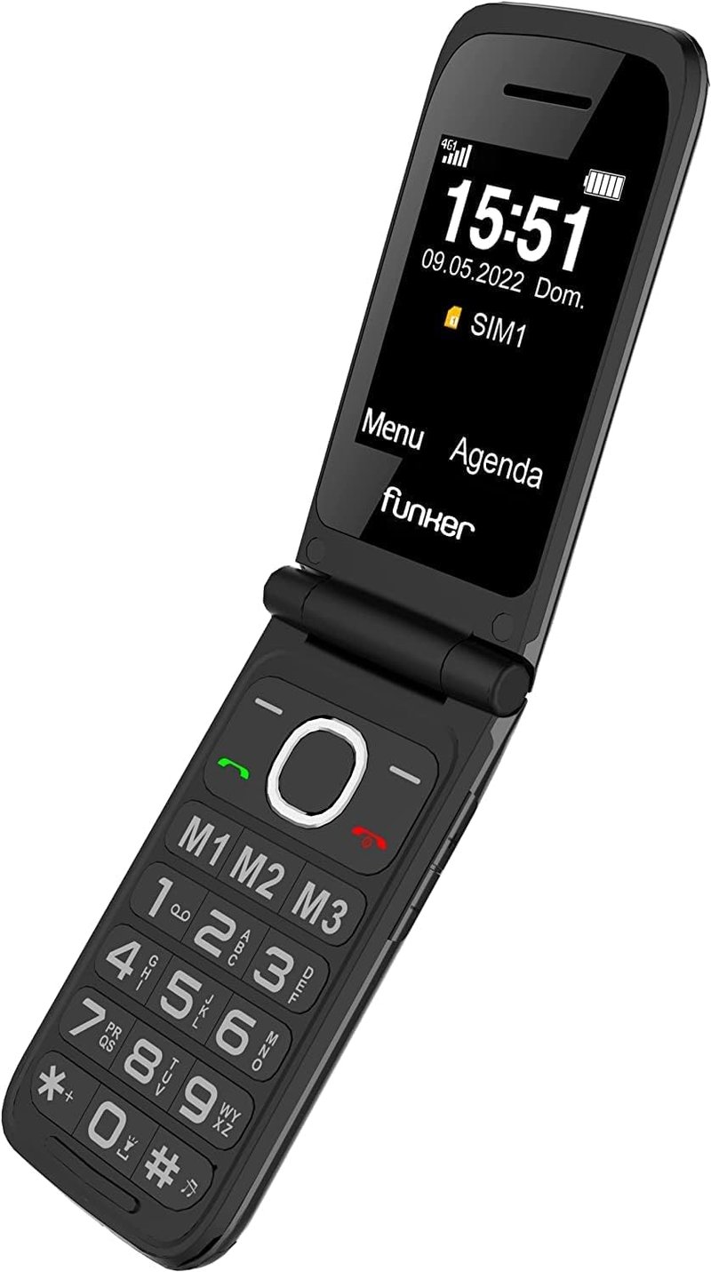 Funker C200 Comfort 4G Időseknek Mobiltelefon Nagy Gombokkal SOS Funkcióval