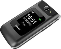 Funker C250 Comfort 4G összecsukható mobiltelefon időseknek, nagy gombokkal, SOS gomb, USB-C 3