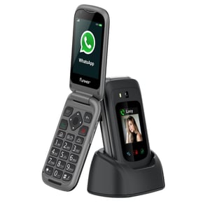 Funker E480 4G preklopni mobitel za starije osobe s WhatsAppom i videopozivima, SOS i GPS tipkom, 2,8-inčnim zaslonom osjetljivim na dodir i velikim tipkama