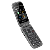 Mobilný telefón Funker E480 4G pre seniorov, vyklápací, s funkciami WhatsApp a videohovor, SOS tlačidlom a GPS, 2,8-palcovým dotykovým displejom a veľkými tlačidlami 3
