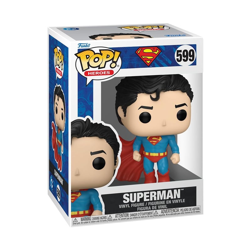Zberateľská vinylová figúrka Funko POP! Heroes DC Superman 599 – oficiálny DC tovar pre deti aj dospelých