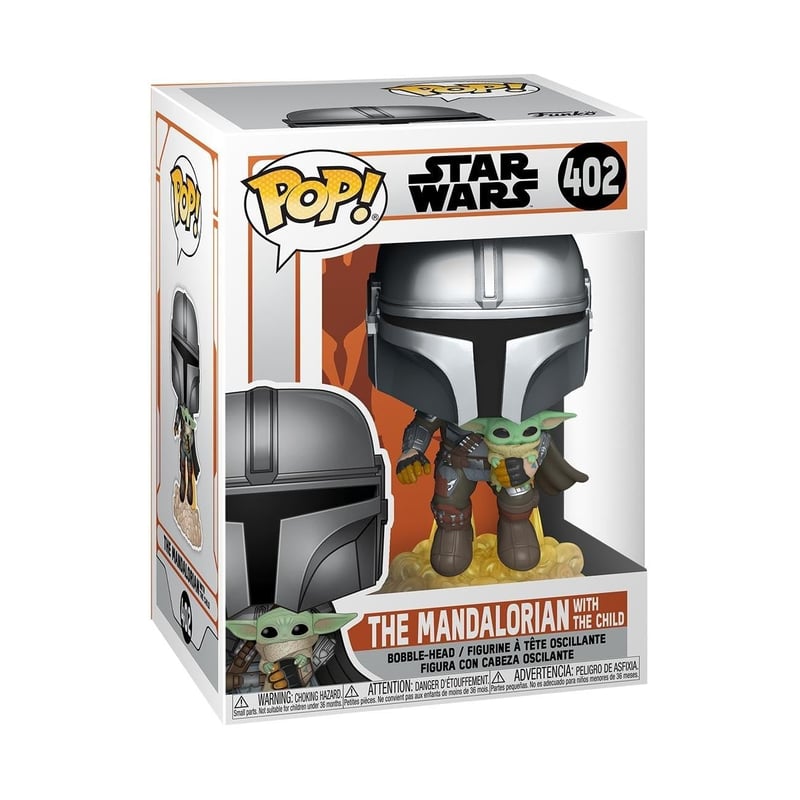Zberateľská vinylová figúrka Funko POP! Star Wars: The Mandalorian – Mando letiaci s jetpackom – Darček pre deti aj dospelých – Pre fanúšikov seriálu