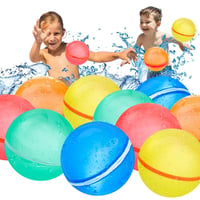 Funnity Magnetické opakovane použiteľné vodné bomby, 10 ks, samozatváracie, rýchle plnenie, letná vodná hračka do záhrady, k bazénu, na pláž a na párty 1