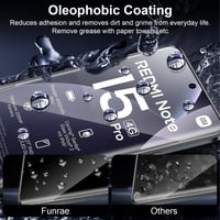 Funrae Ochranné tvrdené sklo na displej Xiaomi Redmi Note 15 Pro 4G 9H + ochranné sklo na fotoaparát, 0,33 mm, úplné pokrytie, 3D (1+sada) — 1-dielna sada 6