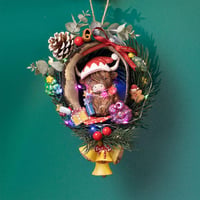 FUNSHOWCASE silikonski kalup za fondan, figurica škotskog goveda, dekoracija za torte i kolače, visina 7,7 cm 7