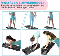 Funthy 5 az 1-ben összecsukható Pilates Reformer fekete, időzítővel 5