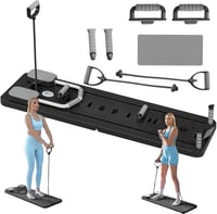 Funthy 5 az 1-ben összecsukható Pilates Reformer fekete, időzítővel 1