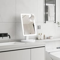 FUNTOUCH XL Sminkespegel 10x Nagyítással, 88 LED, 3 Szín Világítás, 360° Forgatható 7