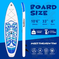 FunWater 10'6"-11'6" Felfújható SUP Deszka Kezdőknek, Család Barát 2