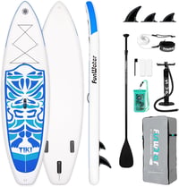 FunWater 10'6"-11'6" Felfújható SUP Deszka Kezdőknek, Család Barát 1