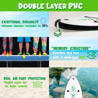 Nafukovací paddleboard SUP set FunWater s pádlom a pumpou, protišmyková EVA paluba, pre dospelých a začiatočníkov, ultraľahký 3