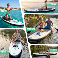 Nafukovací paddleboard SUP set FunWater s pádlom a pumpou, protišmyková EVA paluba, pre dospelých a začiatočníkov, ultraľahký 9